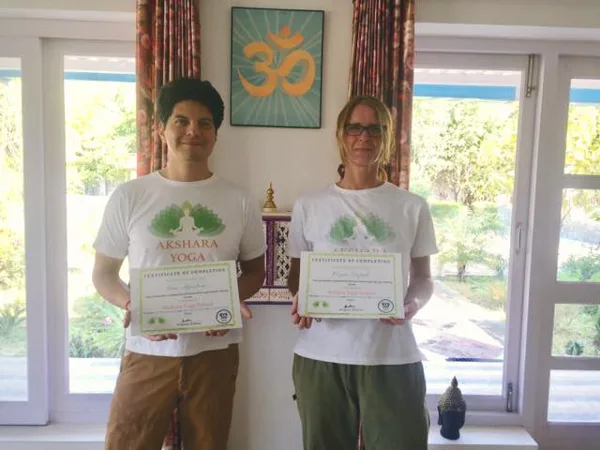 Hatha Yoga Teacher Training Course Certified at Akshara Yoga School - India